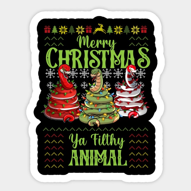 Merry Christmas ya Filthy Animal Sticker by SergioCoelho_Arts